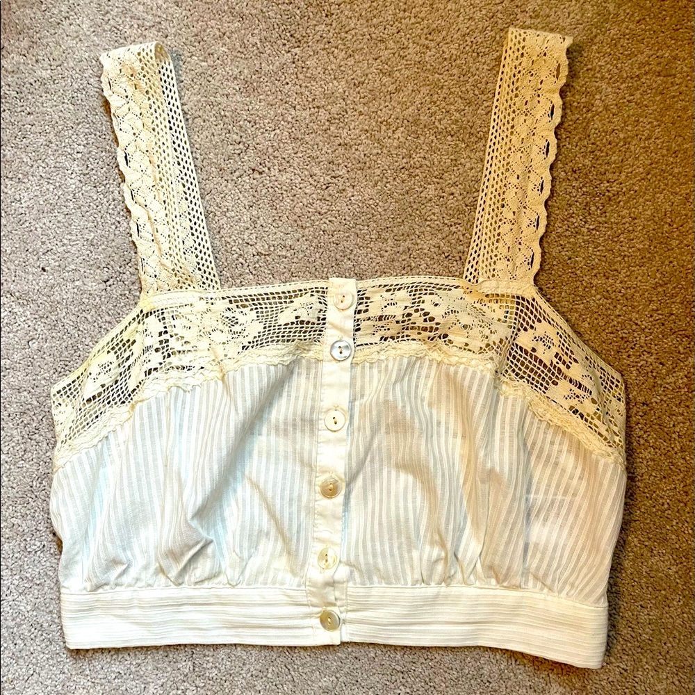 Urban Outfitters NWOT cream lace camisole top